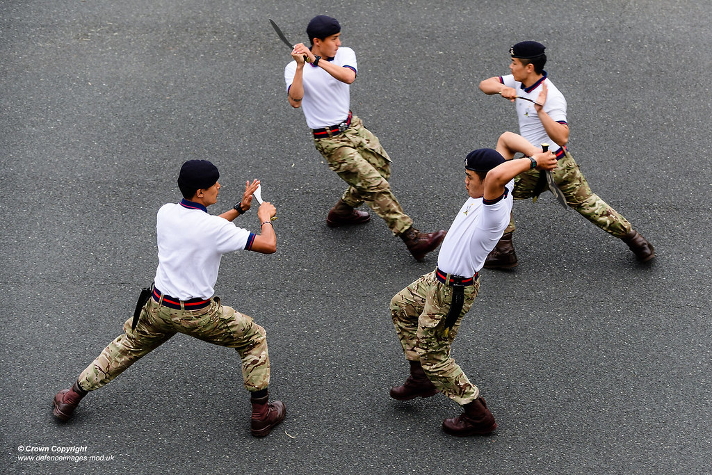 Gorkha_soldiers_fighting_skill_show.