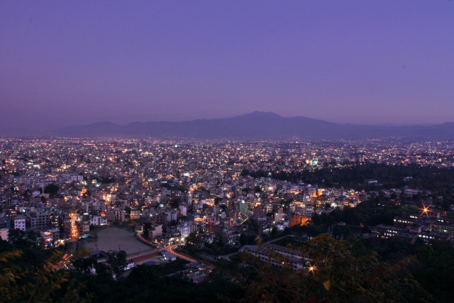 Modern city of Nepal. Kathmandu