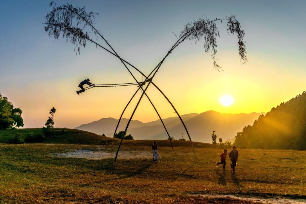 Dashain ping swing. played in dashain.