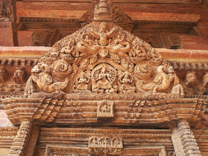 Wood craving in nepal