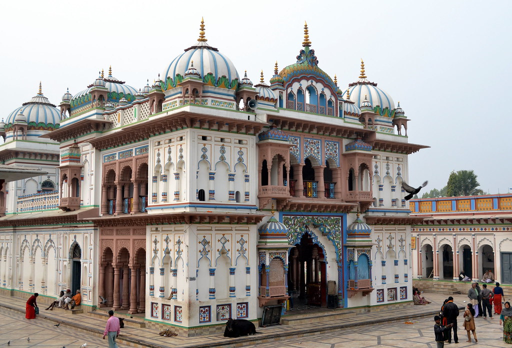 Janakpur Dham janaki mandir inside achitecture