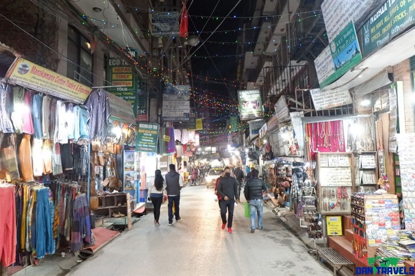 Shops in Thamel street